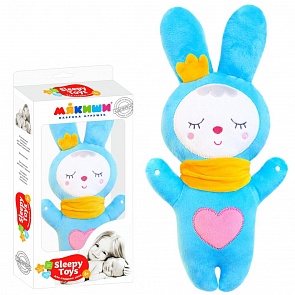 Мягкая игрушка из серии Sleepy Toys – Зайка, с книжкой (Мякиши, 430 МЯКИШИ)